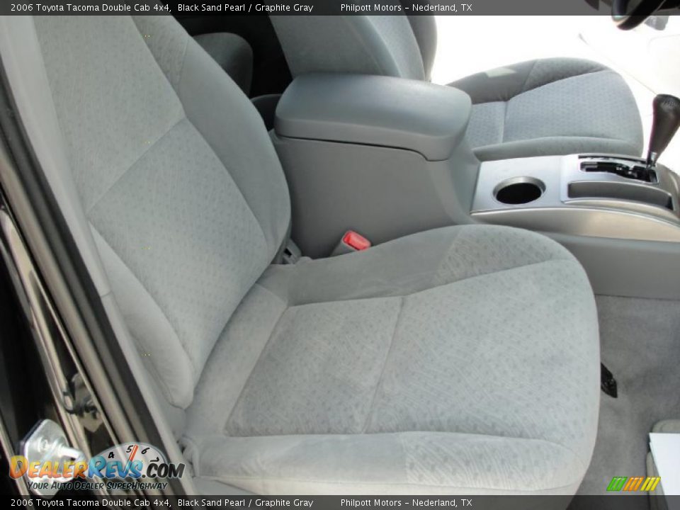 2006 Toyota Tacoma Double Cab 4x4 Black Sand Pearl / Graphite Gray Photo #26