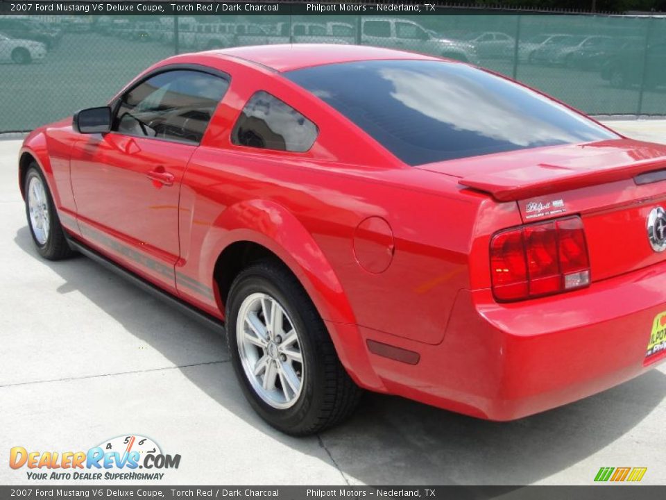2007 Ford Mustang V6 Deluxe Coupe Torch Red / Dark Charcoal Photo #5