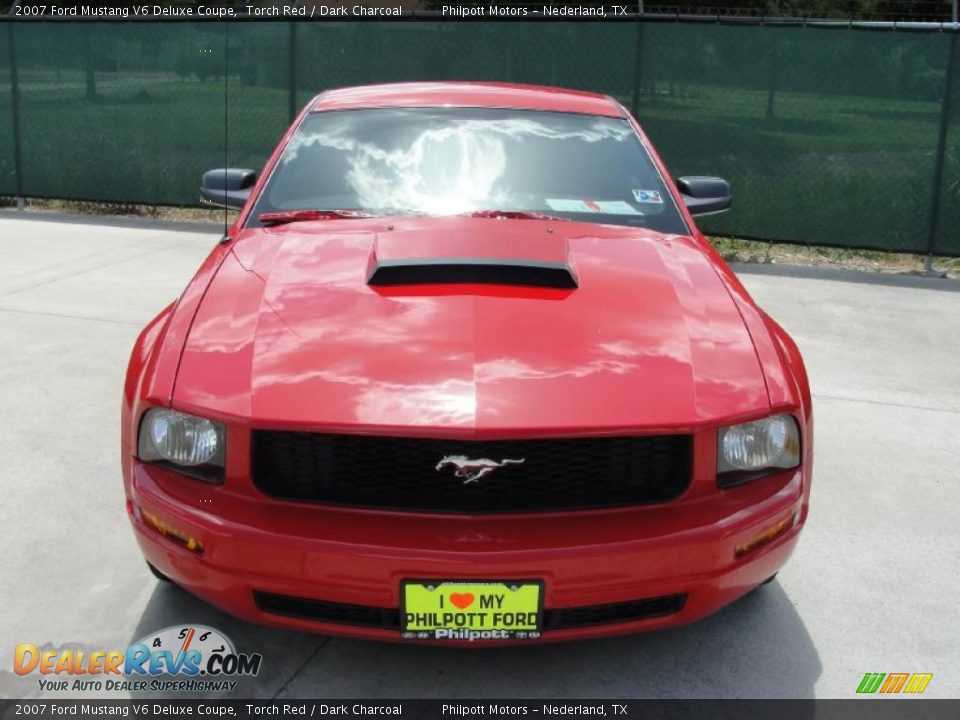 2007 Ford Mustang V6 Deluxe Coupe Torch Red / Dark Charcoal Photo #8