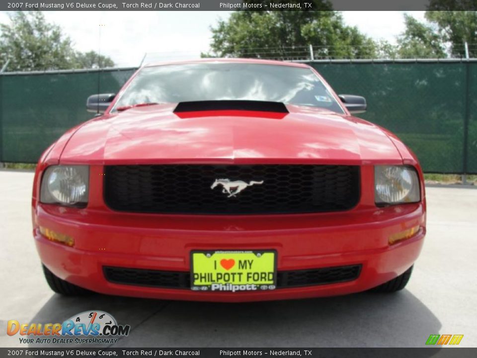 2007 Ford Mustang V6 Deluxe Coupe Torch Red / Dark Charcoal Photo #9