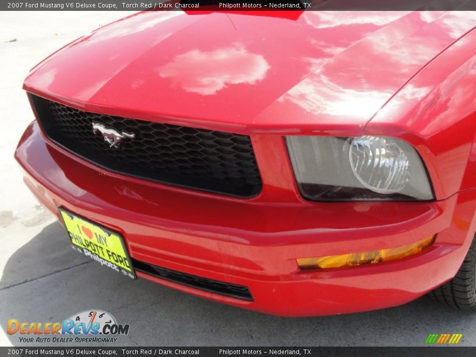 2007 Ford Mustang V6 Deluxe Coupe Torch Red / Dark Charcoal Photo #11