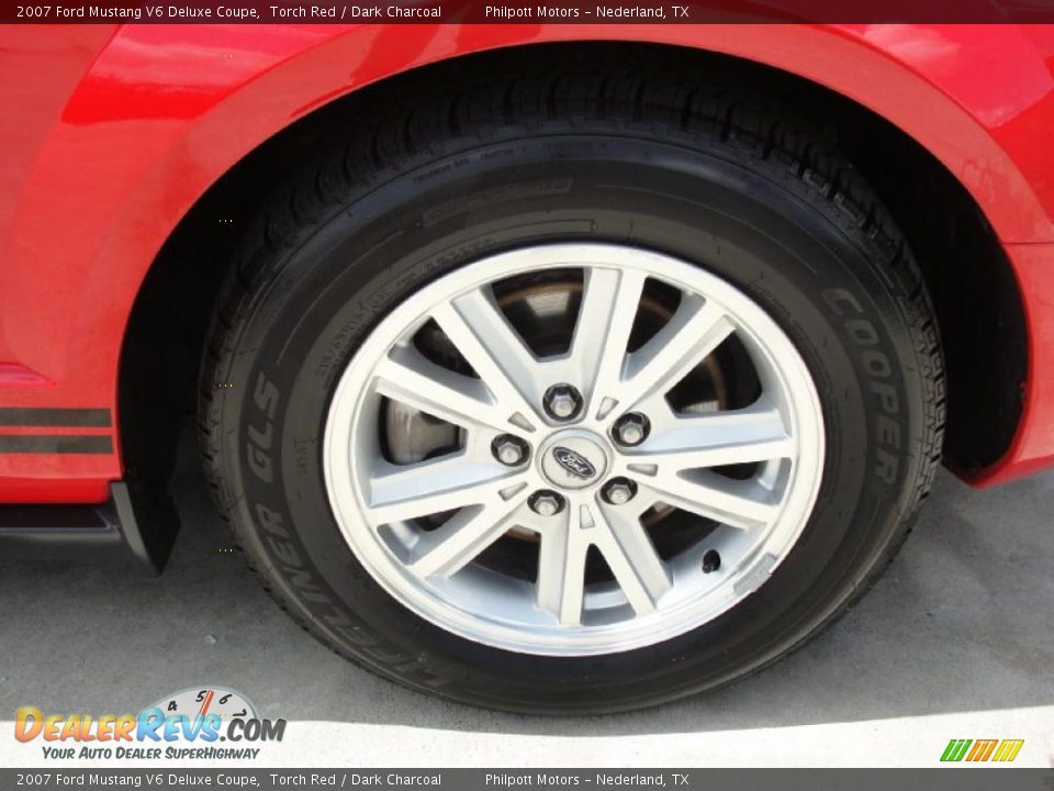 2007 Ford Mustang V6 Deluxe Coupe Torch Red / Dark Charcoal Photo #15