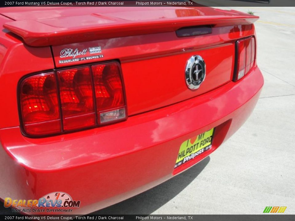 2007 Ford Mustang V6 Deluxe Coupe Torch Red / Dark Charcoal Photo #19