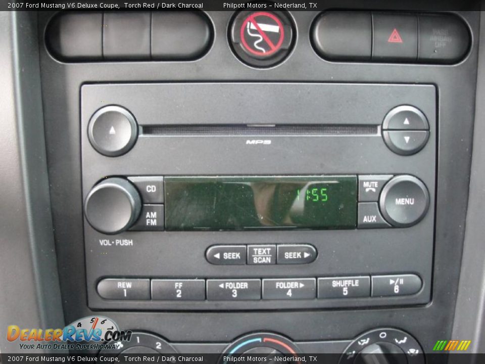 2007 Ford Mustang V6 Deluxe Coupe Torch Red / Dark Charcoal Photo #31