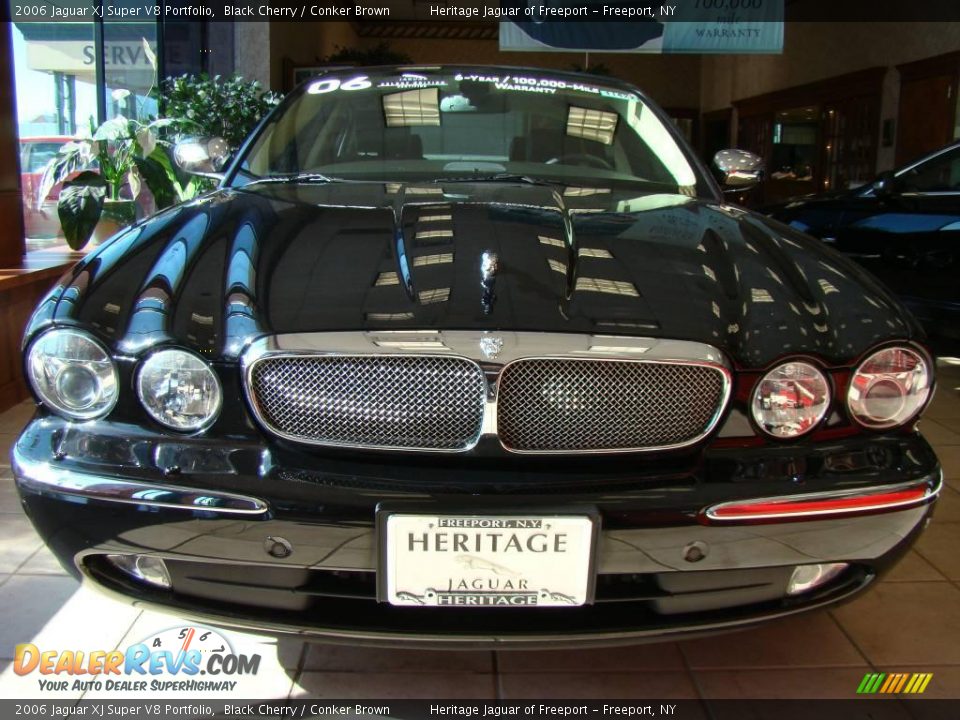 2006 Jaguar XJ Super V8 Portfolio Black Cherry / Conker Brown Photo #2