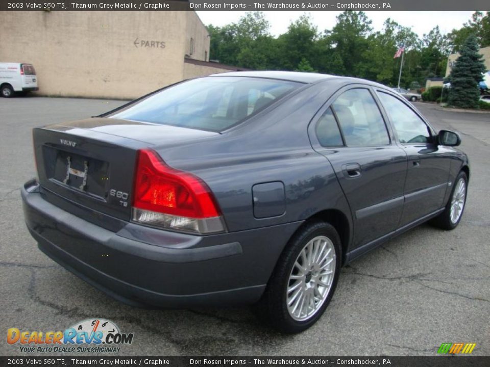 2003 Volvo S60 T5 Titanium Grey Metallic / Graphite Photo #8
