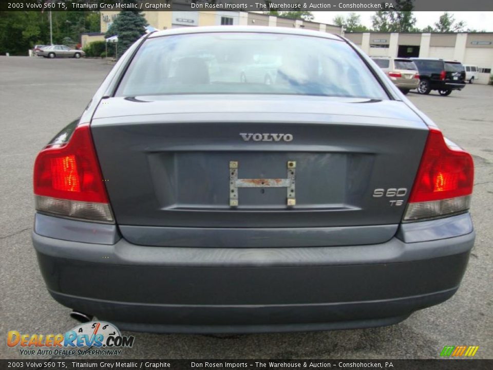 2003 Volvo S60 T5 Titanium Grey Metallic / Graphite Photo #9