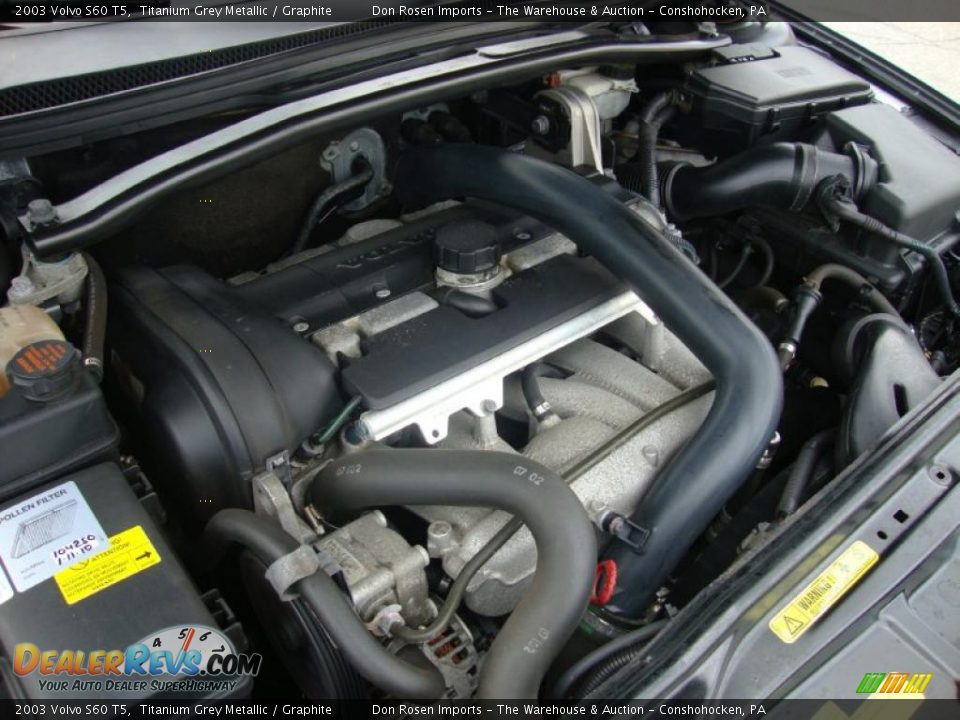 2003 Volvo S60 T5 Titanium Grey Metallic / Graphite Photo #34