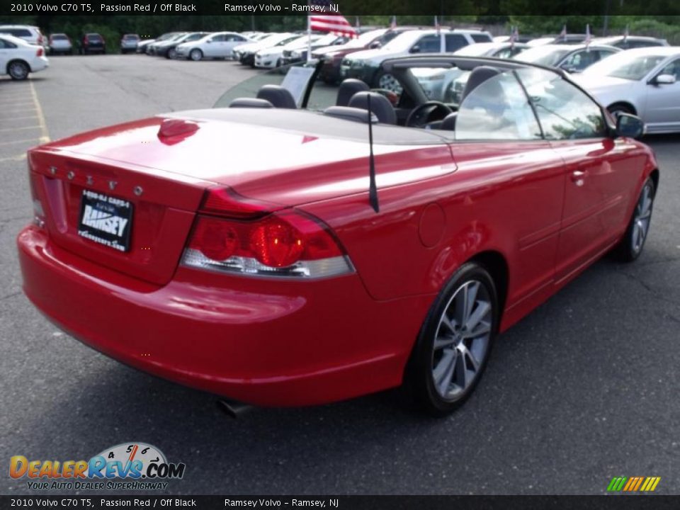 2010 Volvo C70 T5 Passion Red / Off Black Photo #3