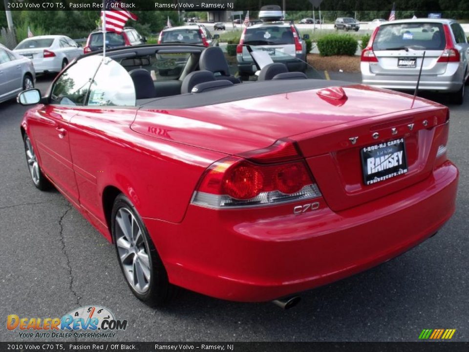 2010 Volvo C70 T5 Passion Red / Off Black Photo #5