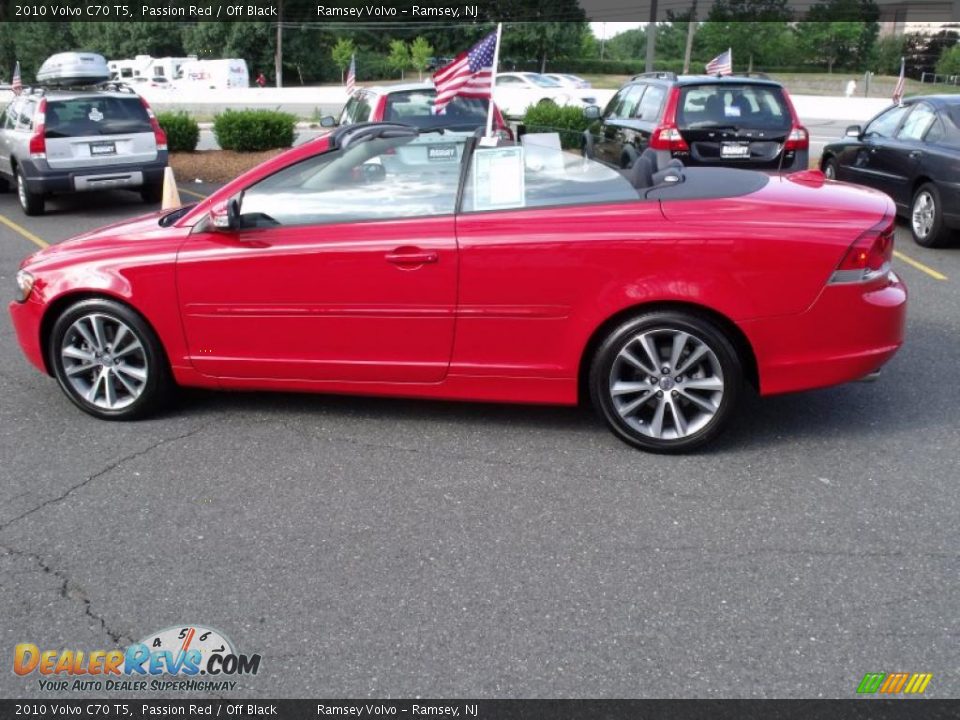 2010 Volvo C70 T5 Passion Red / Off Black Photo #6