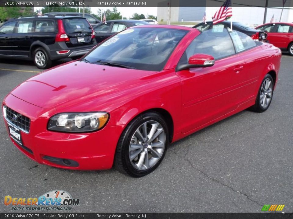 2010 Volvo C70 T5 Passion Red / Off Black Photo #7