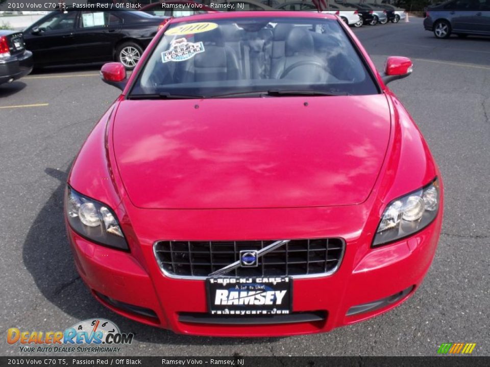 2010 Volvo C70 T5 Passion Red / Off Black Photo #8