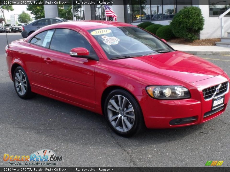 2010 Volvo C70 T5 Passion Red / Off Black Photo #9