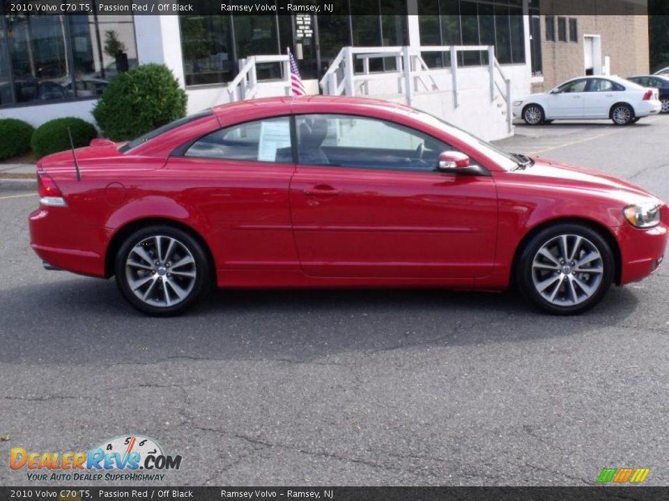 2010 Volvo C70 T5 Passion Red / Off Black Photo #10