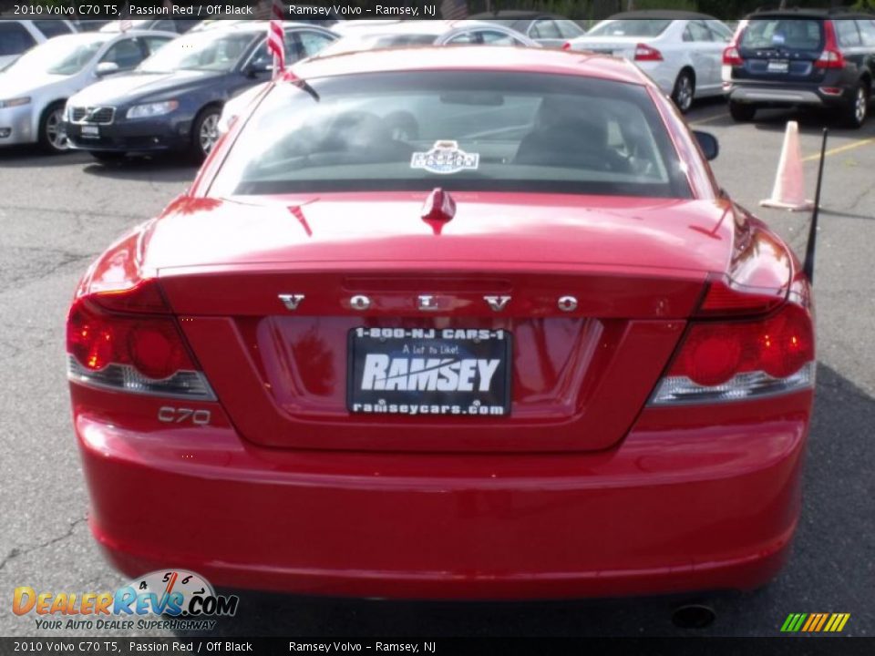2010 Volvo C70 T5 Passion Red / Off Black Photo #12