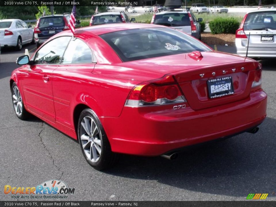 2010 Volvo C70 T5 Passion Red / Off Black Photo #13