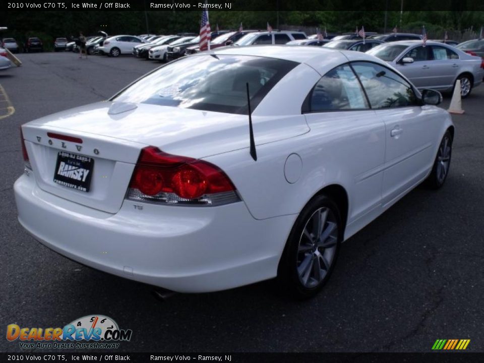 2010 Volvo C70 T5 Ice White / Off Black Photo #11