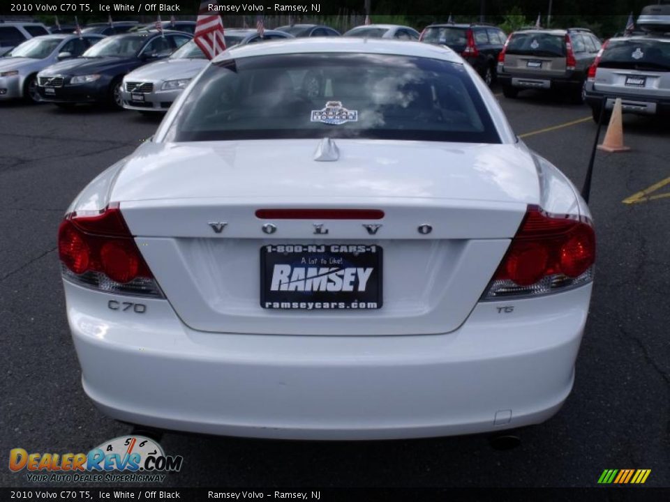 2010 Volvo C70 T5 Ice White / Off Black Photo #12