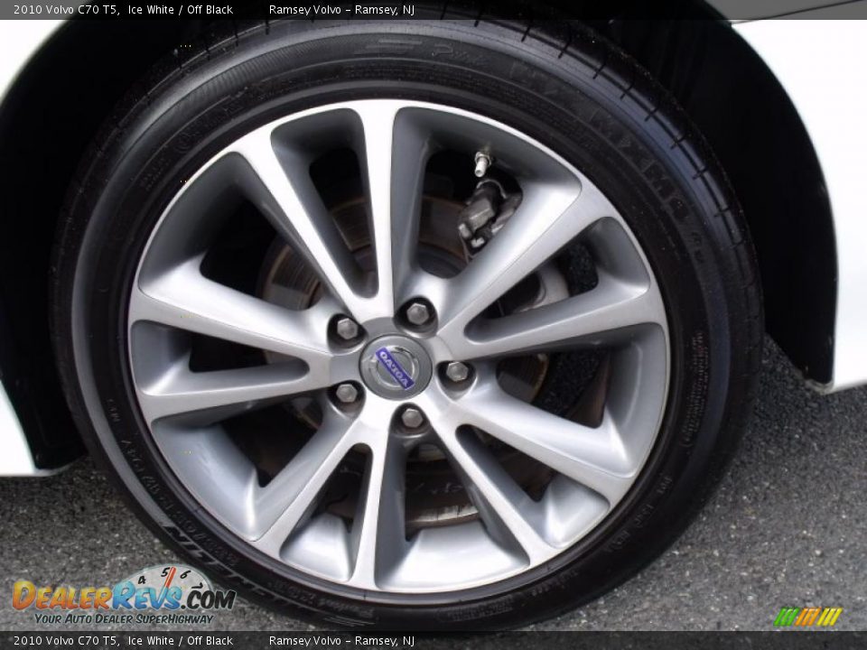 2010 Volvo C70 T5 Ice White / Off Black Photo #22