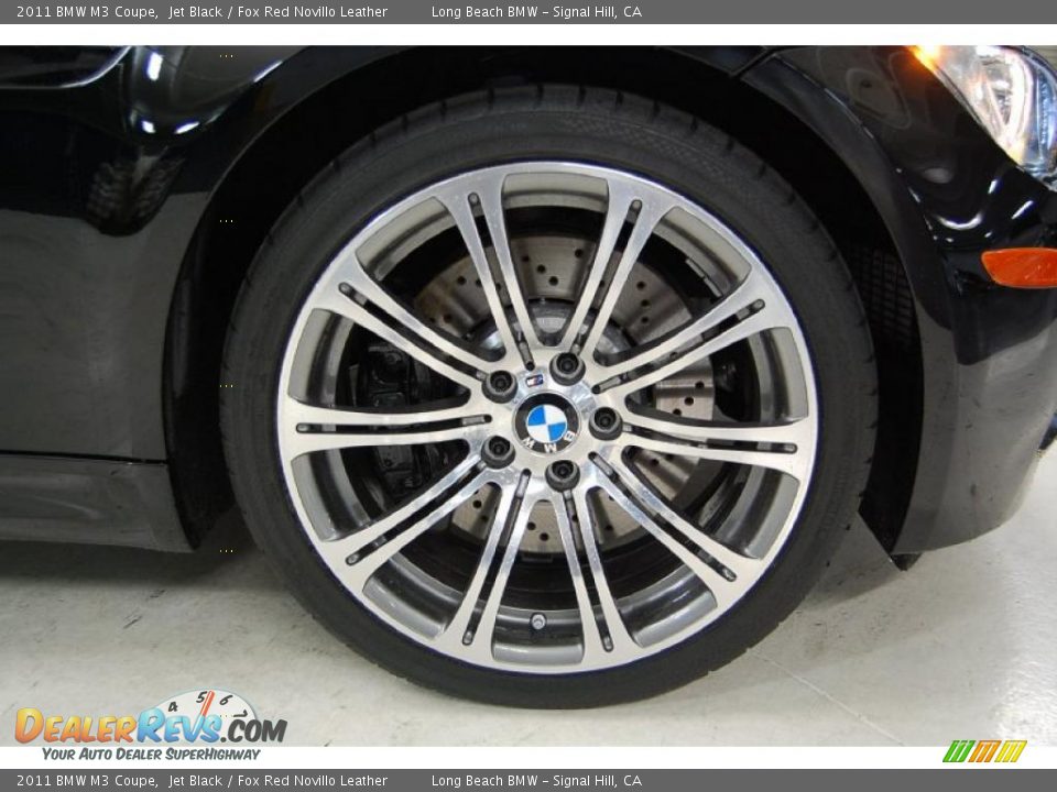 2011 BMW M3 Coupe Jet Black / Fox Red Novillo Leather Photo #3