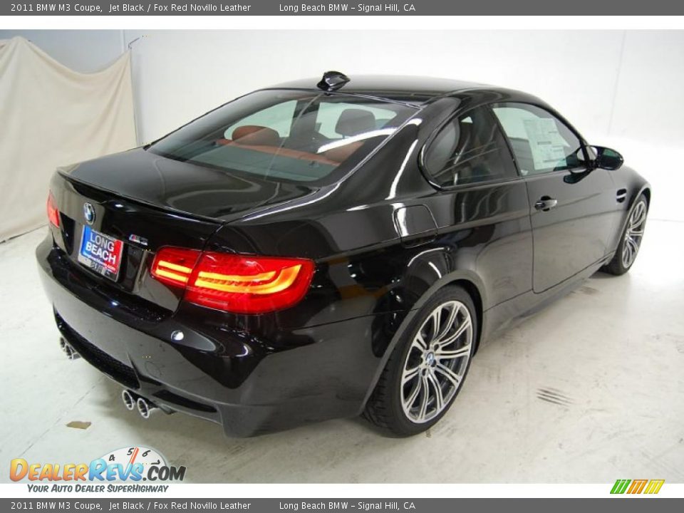 2011 BMW M3 Coupe Jet Black / Fox Red Novillo Leather Photo #6