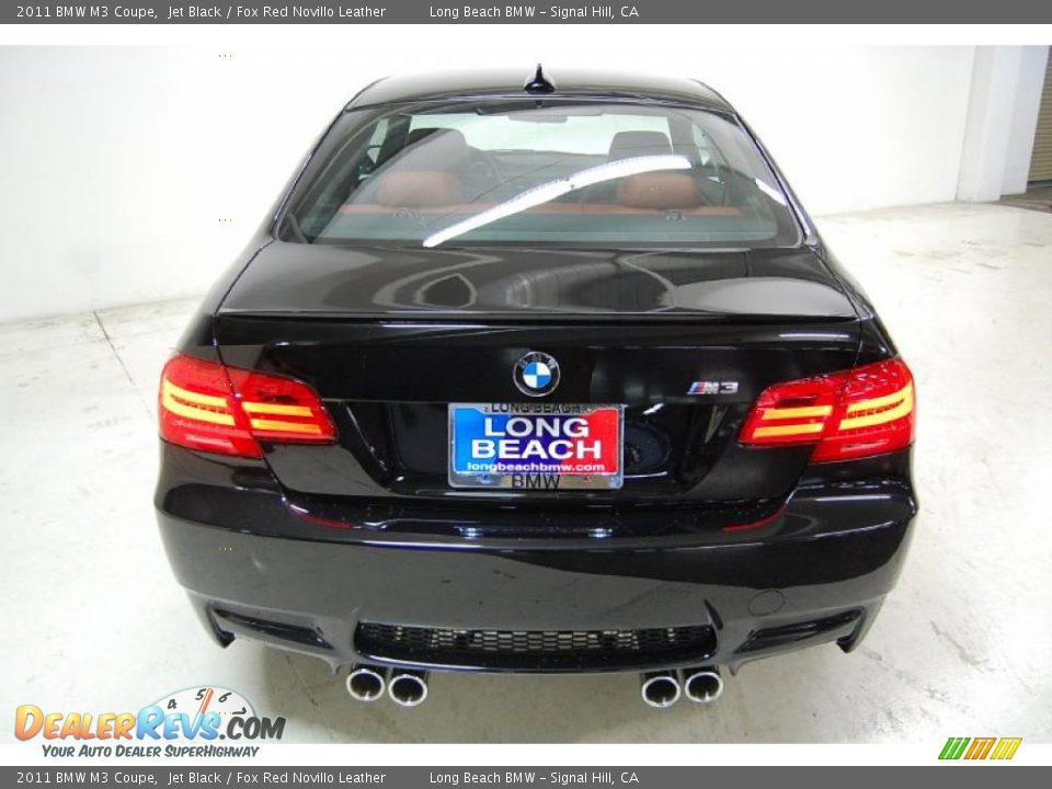 2011 BMW M3 Coupe Jet Black / Fox Red Novillo Leather Photo #7