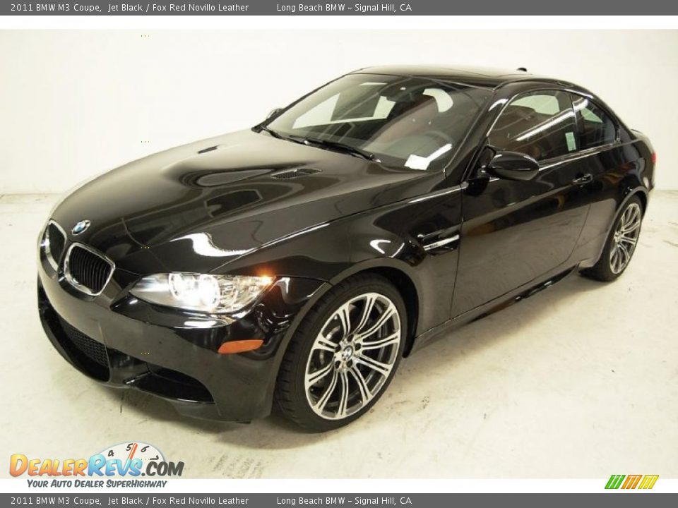 2011 BMW M3 Coupe Jet Black / Fox Red Novillo Leather Photo #9