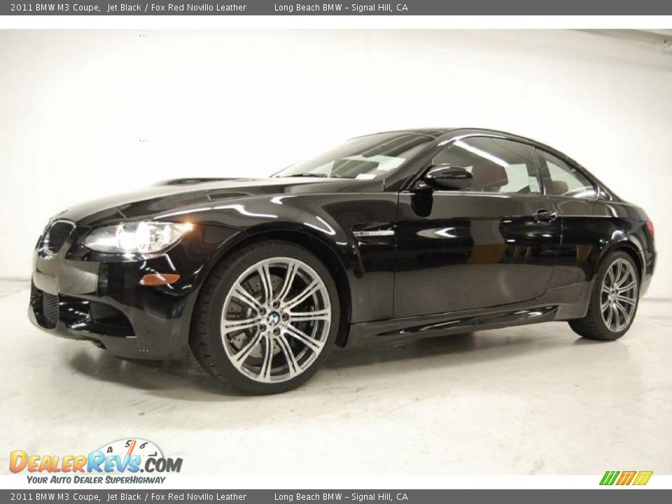 2011 BMW M3 Coupe Jet Black / Fox Red Novillo Leather Photo #10