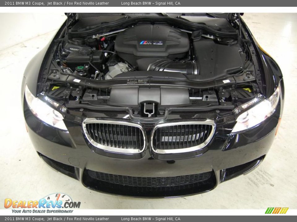 2011 BMW M3 Coupe Jet Black / Fox Red Novillo Leather Photo #11