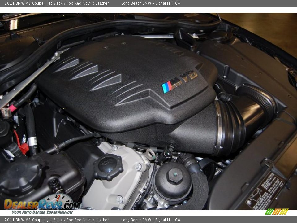 2011 BMW M3 Coupe Jet Black / Fox Red Novillo Leather Photo #12