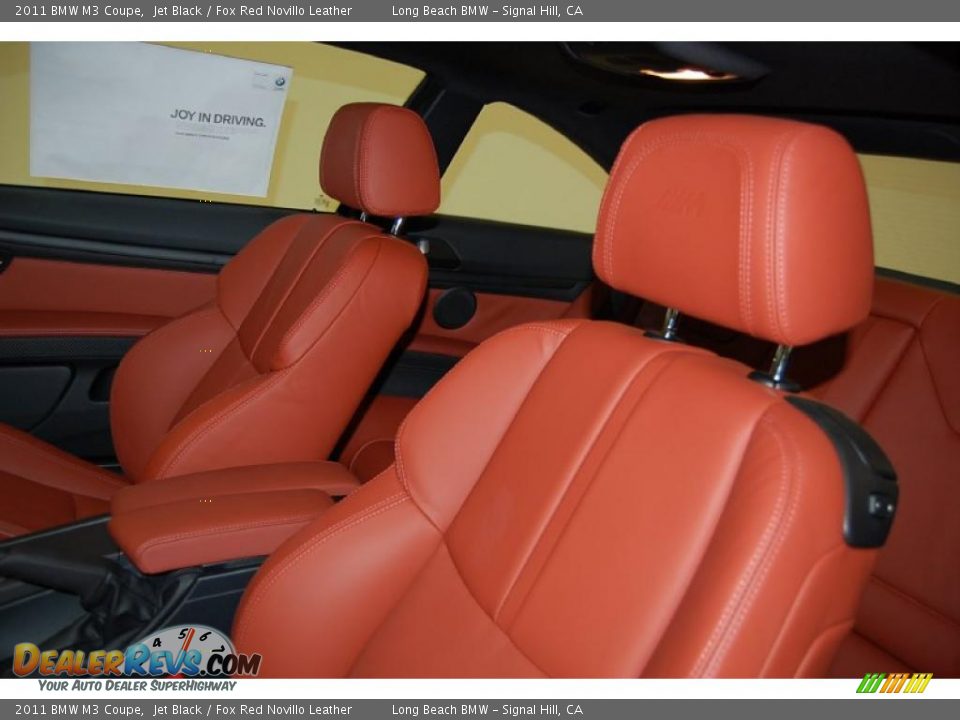 2011 BMW M3 Coupe Jet Black / Fox Red Novillo Leather Photo #15