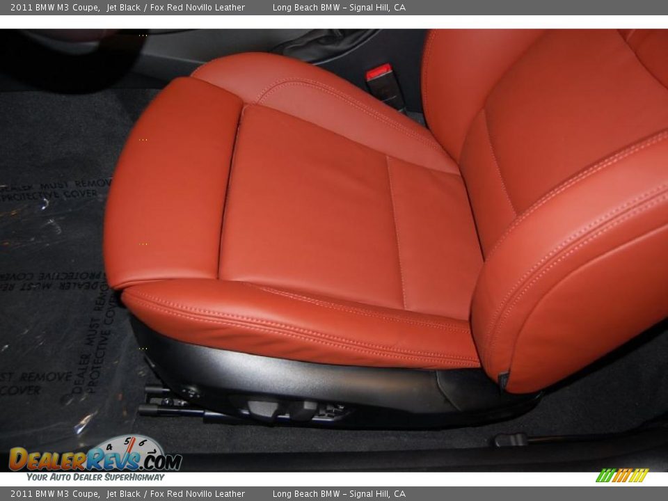 2011 BMW M3 Coupe Jet Black / Fox Red Novillo Leather Photo #16