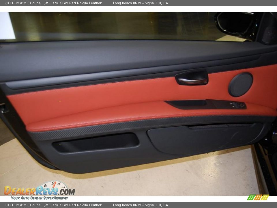 2011 BMW M3 Coupe Jet Black / Fox Red Novillo Leather Photo #17