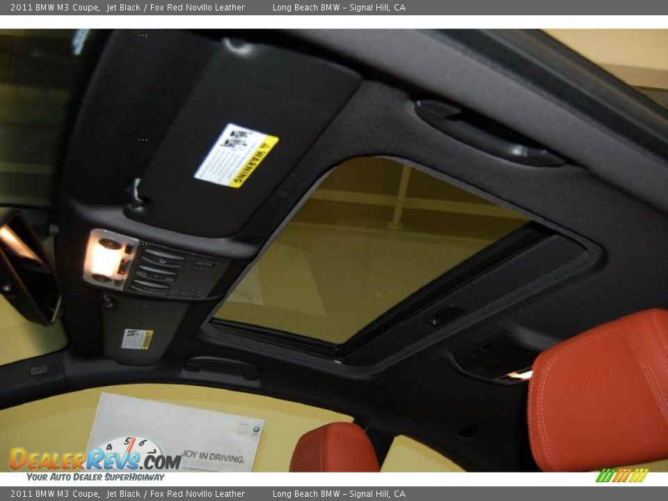 2011 BMW M3 Coupe Jet Black / Fox Red Novillo Leather Photo #20