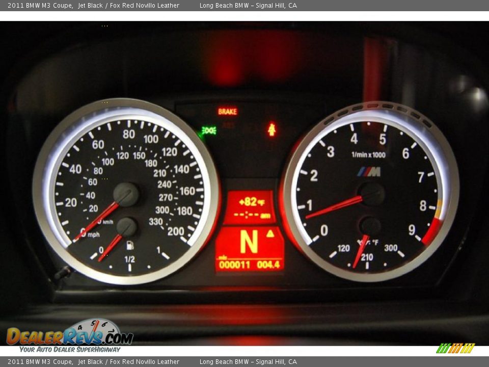 2011 BMW M3 Coupe Jet Black / Fox Red Novillo Leather Photo #21