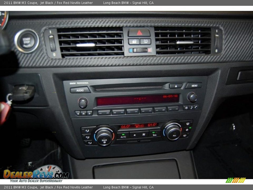 2011 BMW M3 Coupe Jet Black / Fox Red Novillo Leather Photo #23