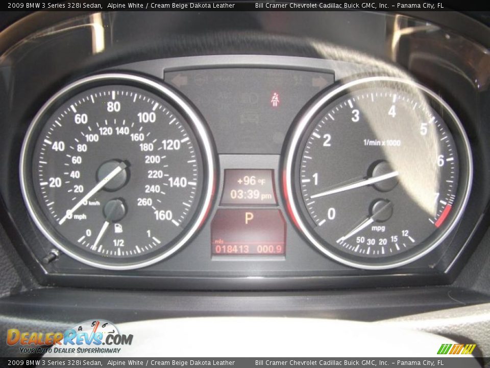 2009 BMW 3 Series 328i Sedan Alpine White / Cream Beige Dakota Leather Photo #5