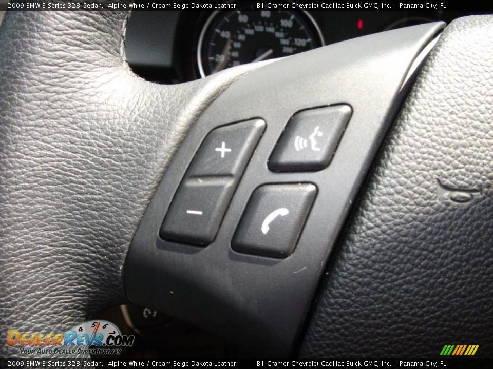 2009 BMW 3 Series 328i Sedan Alpine White / Cream Beige Dakota Leather Photo #7
