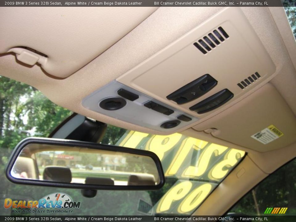 2009 BMW 3 Series 328i Sedan Alpine White / Cream Beige Dakota Leather Photo #11
