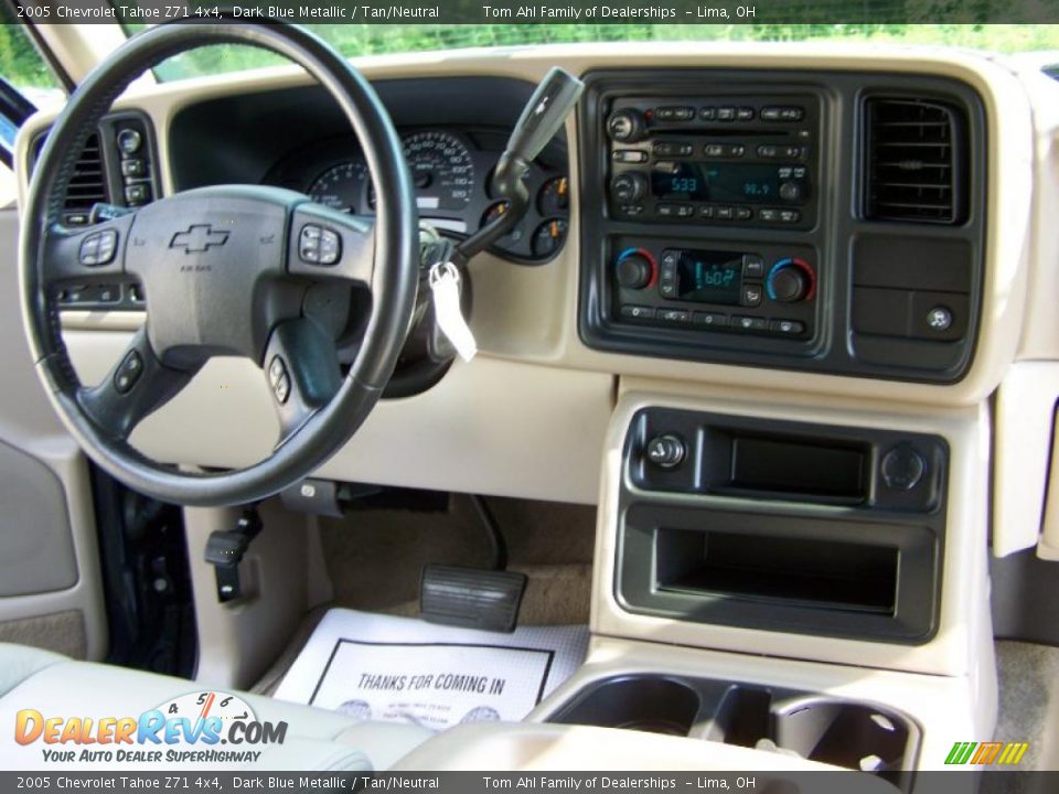 2005 Chevrolet Tahoe Z71 4x4 Dark Blue Metallic / Tan/Neutral Photo #20