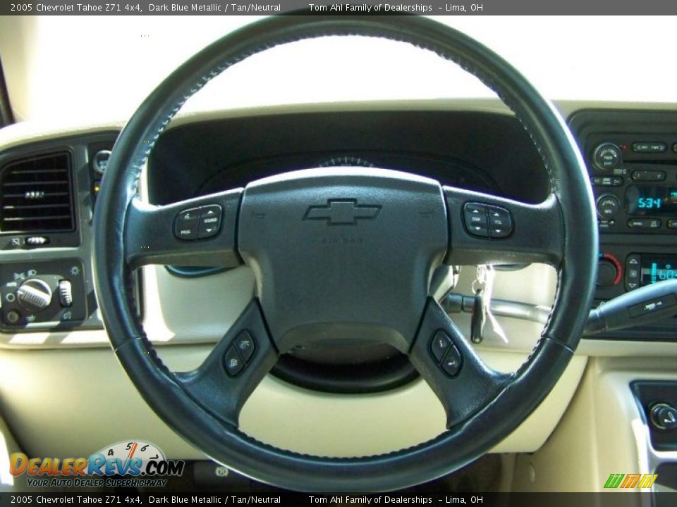 2005 Chevrolet Tahoe Z71 4x4 Dark Blue Metallic / Tan/Neutral Photo #23