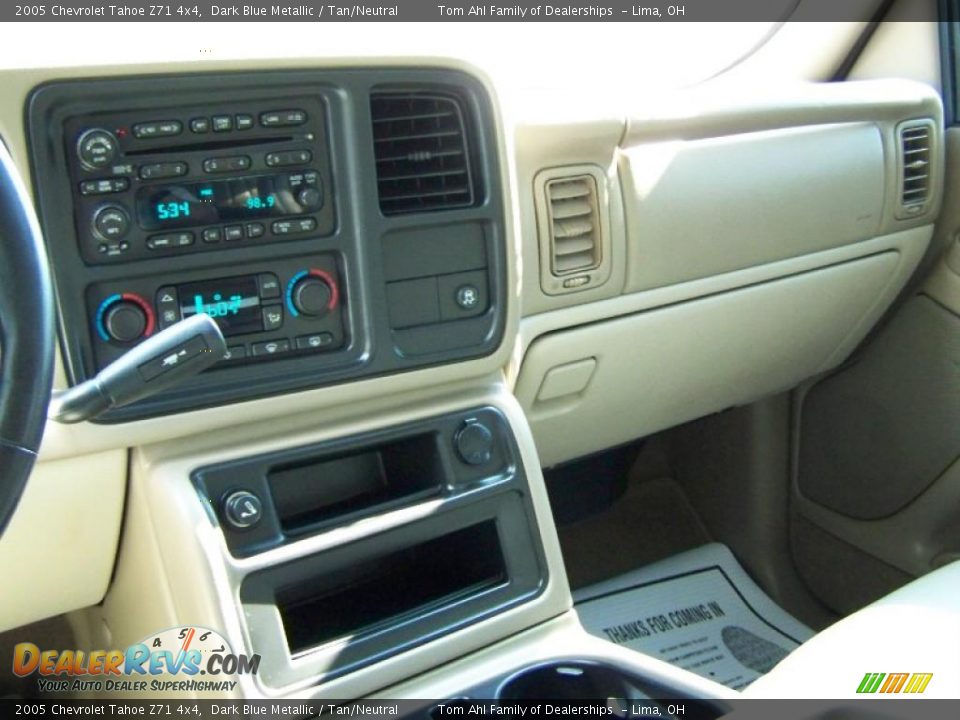 2005 Chevrolet Tahoe Z71 4x4 Dark Blue Metallic / Tan/Neutral Photo #24
