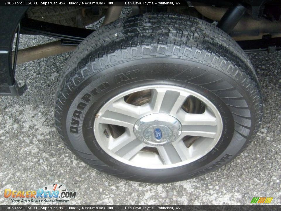 2006 Ford F150 XLT SuperCab 4x4 Black / Medium/Dark Flint Photo #8