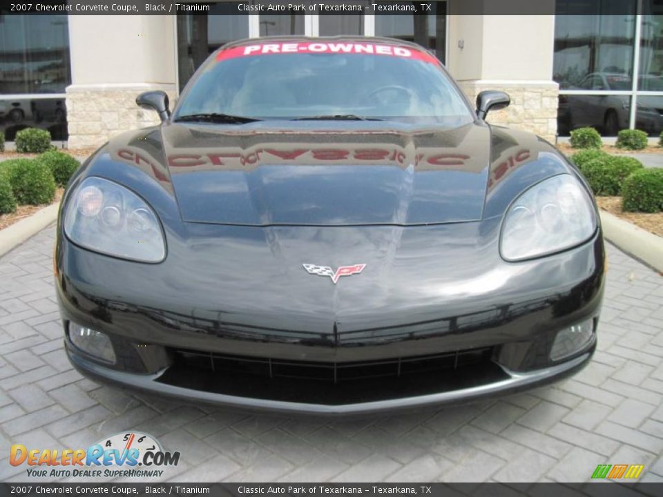 2007 Chevrolet Corvette Coupe Black / Titanium Photo #3