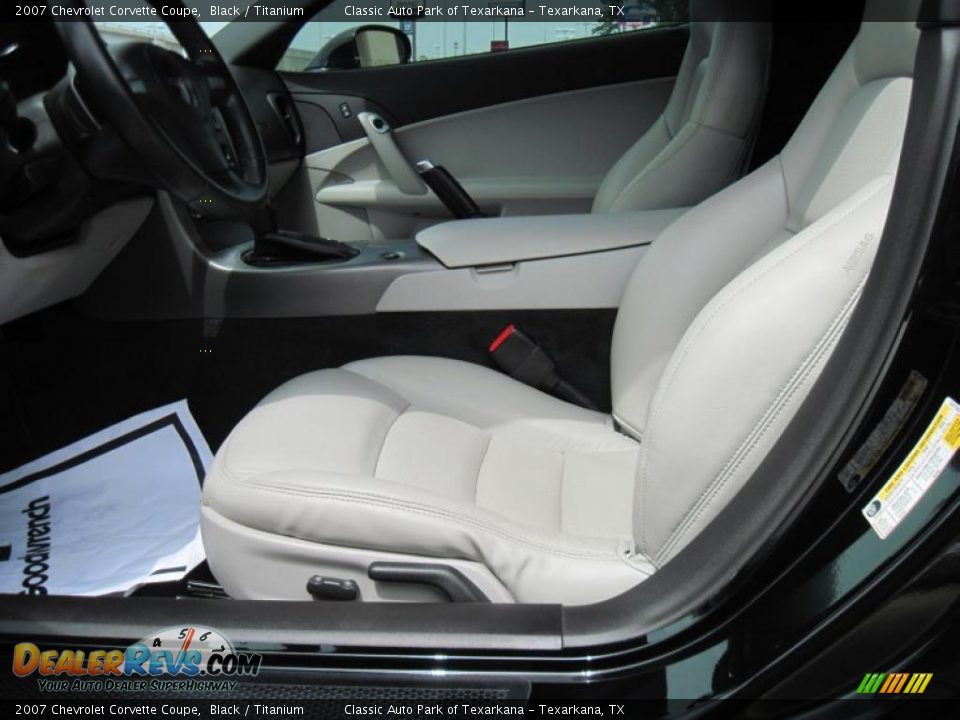 2007 Chevrolet Corvette Coupe Black / Titanium Photo #6