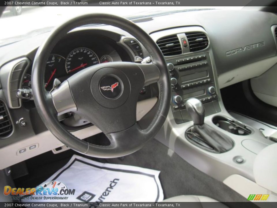 2007 Chevrolet Corvette Coupe Black / Titanium Photo #7