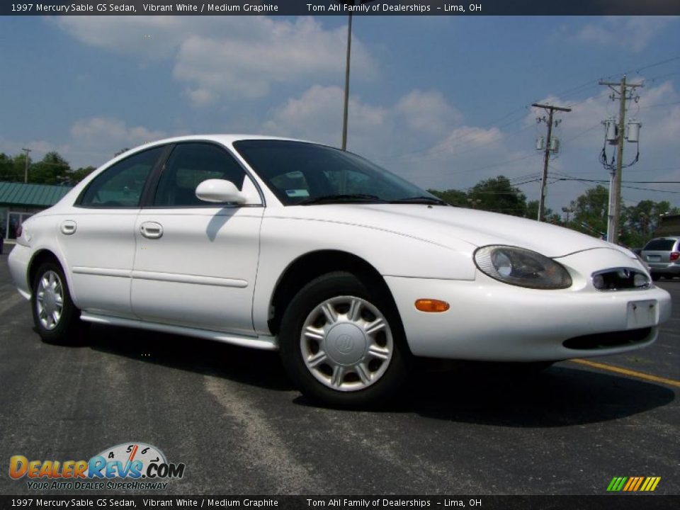 1997 Mercury Sable GS Sedan Vibrant White / Medium Graphite Photo #1