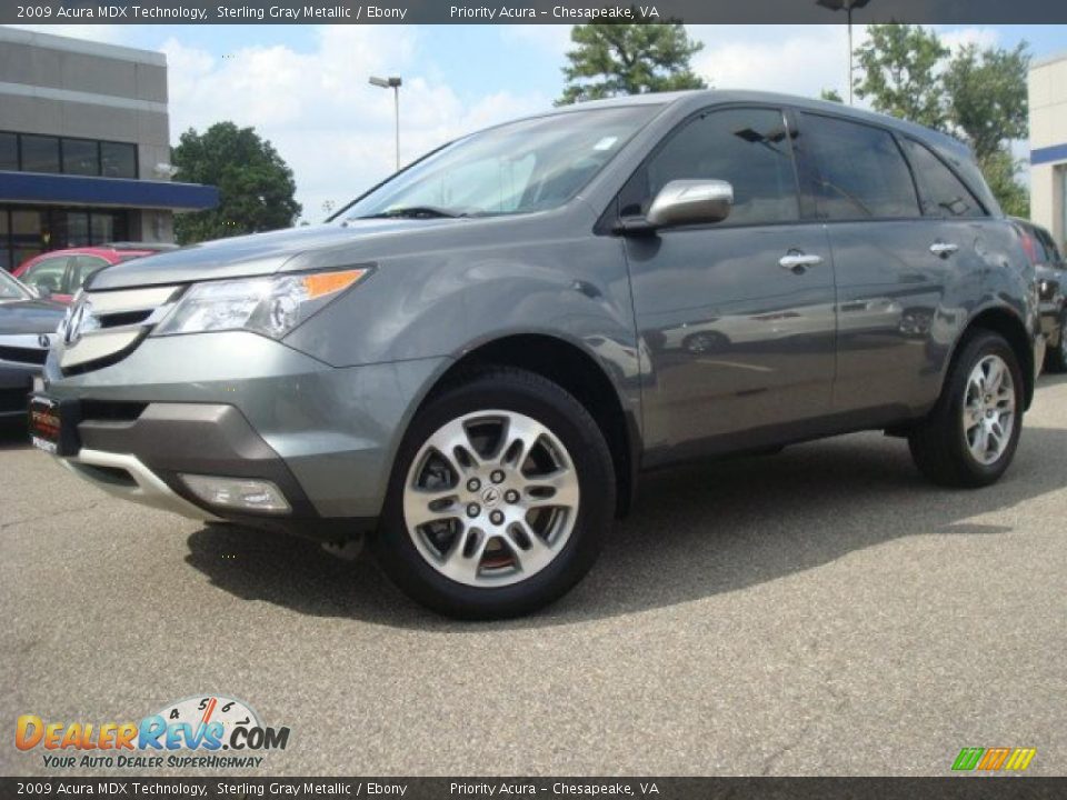 2009 Acura MDX Technology Sterling Gray Metallic / Ebony Photo #2