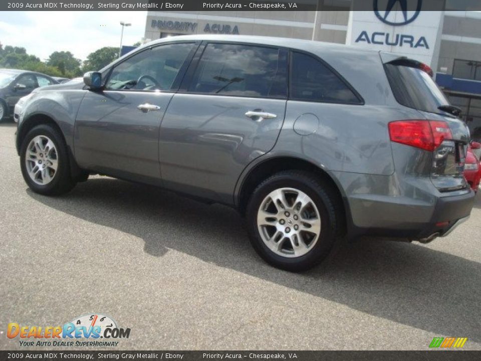 2009 Acura MDX Technology Sterling Gray Metallic / Ebony Photo #3